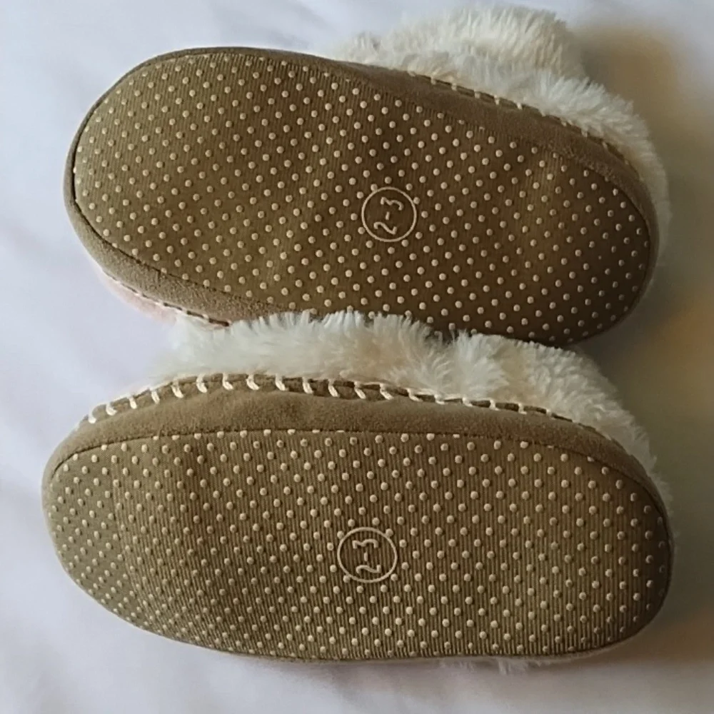Unicorn Plush Slippers with Rainbow Mane
